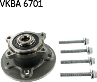 SKF VKBA 6701 - Комплект підшипника маточини колеса autozip.com.ua