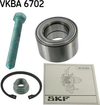 SKF VKBA 6702 - Комплект підшипника маточини колеса autozip.com.ua