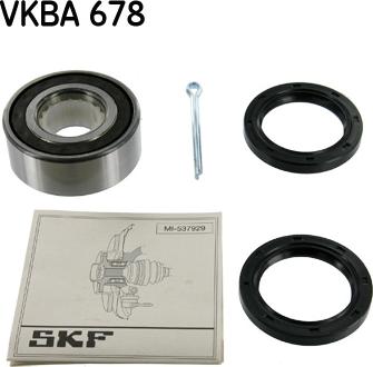 SKF VKBA 678 - Комплект підшипника маточини колеса autozip.com.ua