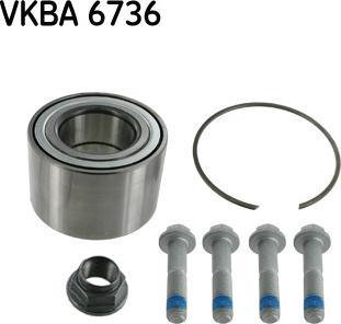 SKF VKBA 6736 - Комплект підшипника маточини колеса autozip.com.ua