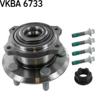 SKF VKBA 6733 - Комплект підшипника маточини колеса autozip.com.ua