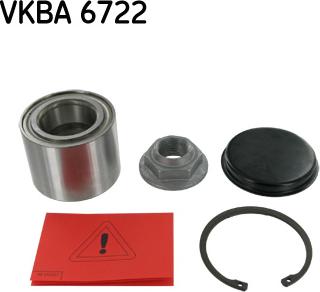 SKF VKBA 6722 - Комплект підшипника маточини колеса autozip.com.ua