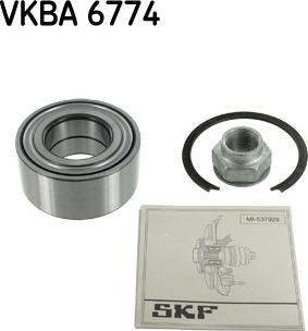 SKF VKBA 6774 - Комплект підшипника маточини колеса autozip.com.ua