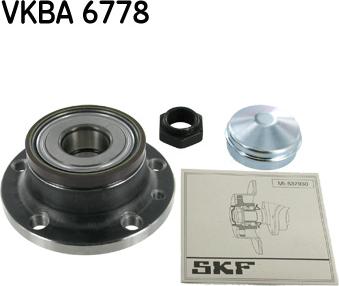 SKF VKBA 6778 - Комплект підшипника маточини колеса autozip.com.ua