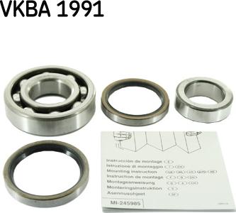 SKF VKBA 1991 - Комплект підшипника маточини колеса autozip.com.ua