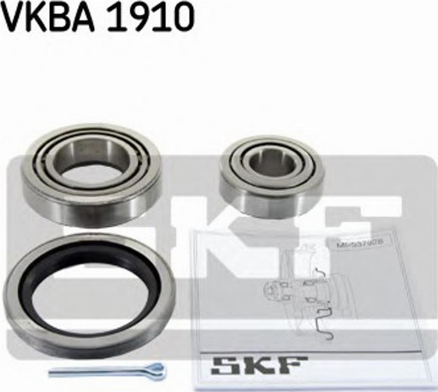 SKF VKBA 1910 - Комплект підшипника маточини колеса autozip.com.ua