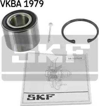 SKF VKBA 1979 - Комплект підшипника маточини колеса autozip.com.ua