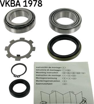 SKF VKBA 1978 - Комплект підшипника маточини колеса autozip.com.ua