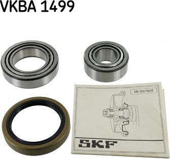 SKF VKBA 1499 - Комплект підшипника маточини колеса autozip.com.ua