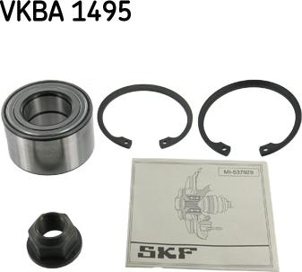 SKF VKBA 1495 - Комплект підшипника маточини колеса autozip.com.ua