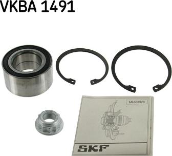 SKF VKBA 1491 - Комплект підшипника маточини колеса autozip.com.ua