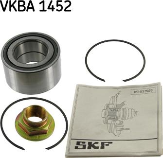 SKF VKBA 1452 - Комплект підшипника маточини колеса autozip.com.ua