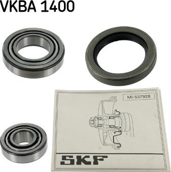 SKF VKBA 1400 - Комплект підшипника маточини колеса autozip.com.ua