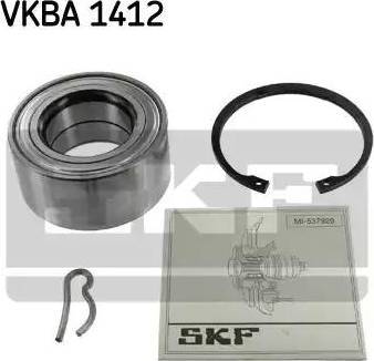 SKF VKBA 1412 - Комплект підшипника маточини колеса autozip.com.ua