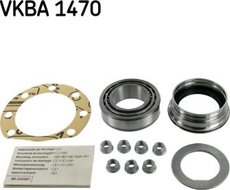 SKF VKBA 1470 - Комплект підшипника маточини колеса autozip.com.ua