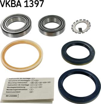 SKF VKBA 1397 - Комплект підшипника маточини колеса autozip.com.ua