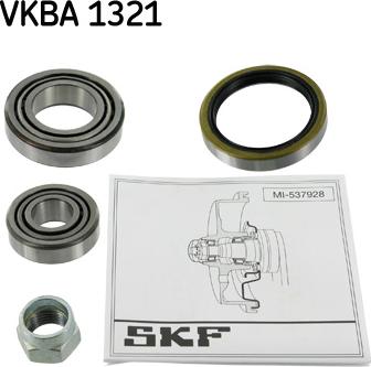 SKF VKBA 1321 - Комплект підшипника маточини колеса autozip.com.ua