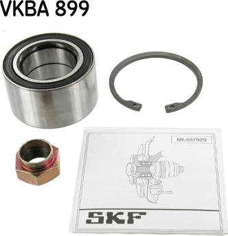 SKF VKBA 899 - Комплект підшипника маточини колеса autozip.com.ua