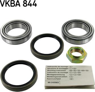 SKF VKBA 844 - Комплект підшипника маточини колеса autozip.com.ua