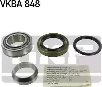 SKF VKBA 848 - Комплект підшипника маточини колеса autozip.com.ua