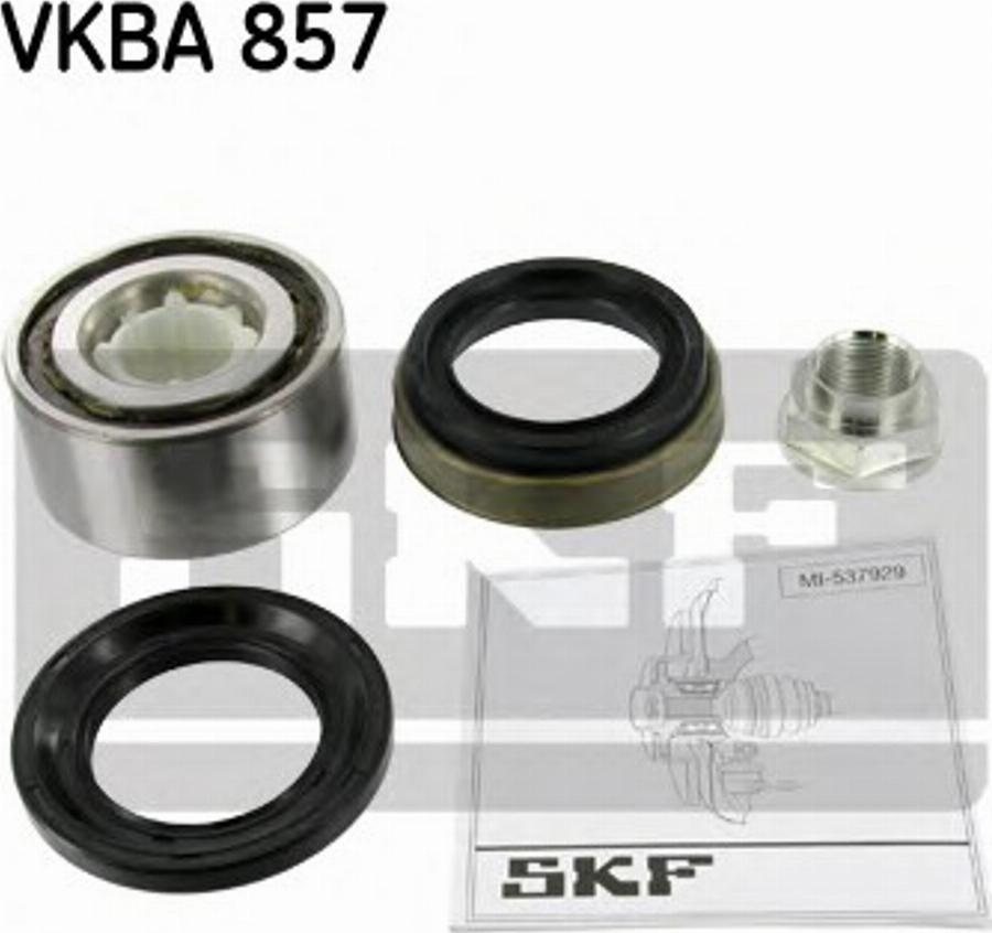 SKF VKBA 857 - Комплект підшипника маточини колеса autozip.com.ua