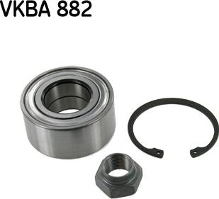 SKF VKBA 882 - Комплект підшипника маточини колеса autozip.com.ua