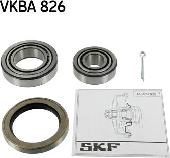 SKF VKBA 826 - Комплект підшипника маточини колеса autozip.com.ua