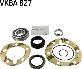 SKF VKBA 827 - Комплект підшипника маточини колеса autozip.com.ua