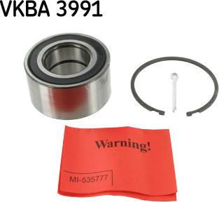 SKF VKBA 3991 - Комплект підшипника маточини колеса autozip.com.ua