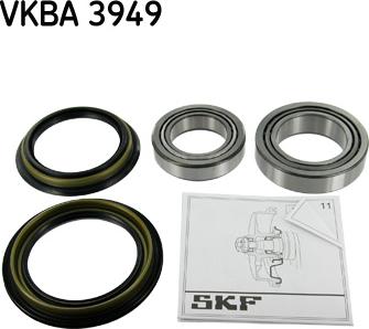 SKF VKBA 3949 - Комплект підшипника маточини колеса autozip.com.ua