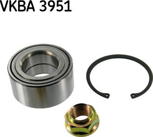 SKF VKBA 3951 - Комплект підшипника маточини колеса autozip.com.ua