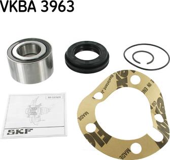 SKF VKBA 3963 - Комплект підшипника маточини колеса autozip.com.ua