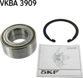 SKF VKBA 3909 - Комплект підшипника маточини колеса autozip.com.ua