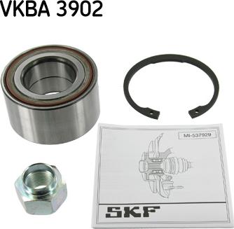 SKF VKBA 3902 - Комплект підшипника маточини колеса autozip.com.ua