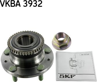 SKF VKBA 3932 - Комплект підшипника маточини колеса autozip.com.ua