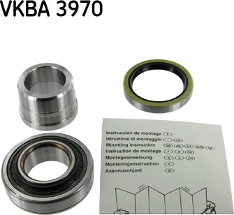 SKF VKBA 3970 - Комплект підшипника маточини колеса autozip.com.ua