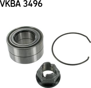 SKF VKBA 3496 - Комплект підшипника маточини колеса autozip.com.ua
