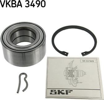 SKF VKBA 3490 - Комплект підшипника маточини колеса autozip.com.ua