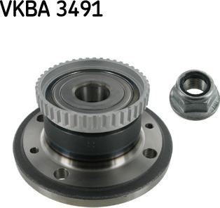 SKF VKBA 3491 - Комплект підшипника маточини колеса autozip.com.ua