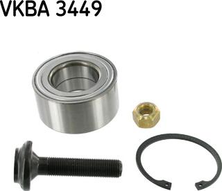 SKF VKBA 3449 - Комплект підшипника маточини колеса autozip.com.ua