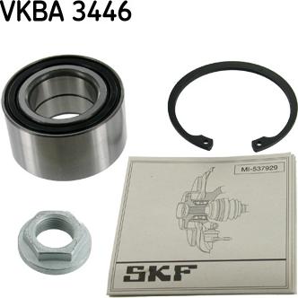 SKF VKBA 3446 - Комплект підшипника маточини колеса autozip.com.ua