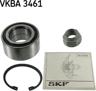 SKF VKBA 3461 - Комплект підшипника маточини колеса autozip.com.ua