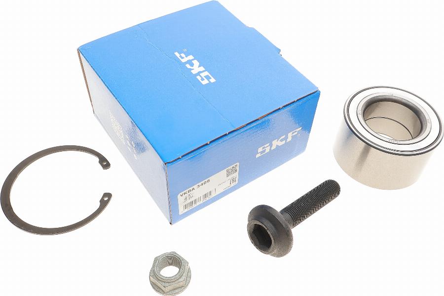 SKF VKBA 3406 - Комплект підшипника маточини колеса autozip.com.ua