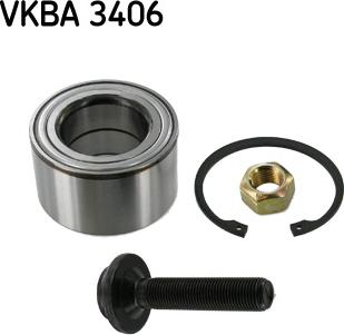 SKF VKBA 3406 - Комплект підшипника маточини колеса autozip.com.ua