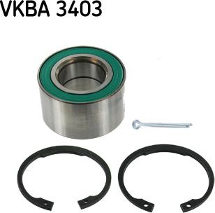 SKF VKBA 3403 - Комплект підшипника маточини колеса autozip.com.ua