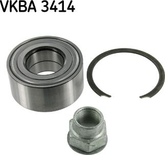 SKF VKBA 3414 - Комплект підшипника маточини колеса autozip.com.ua
