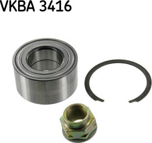 SKF VKBA 3416 - Комплект підшипника маточини колеса autozip.com.ua