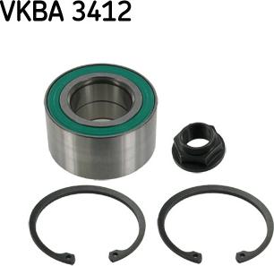 SKF VKBA 3412 - Комплект підшипника маточини колеса autozip.com.ua