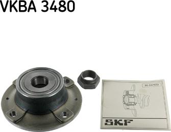 SKF VKBA 3480 - Комплект підшипника маточини колеса autozip.com.ua