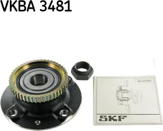 SKF VKBA 3481 - Комплект підшипника маточини колеса autozip.com.ua